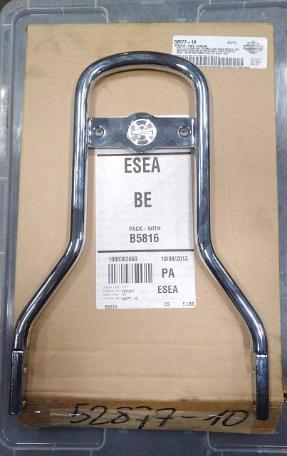 Спинка пассажирская harley-davidson, ориг. 52877-10